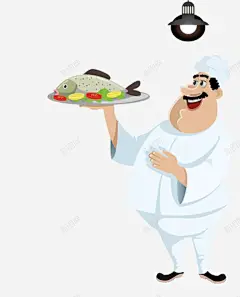 卡通厨师人物 创意素材