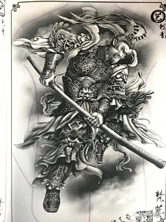 比利刺青TATTOO工作室采集到西游人物  纹身素材