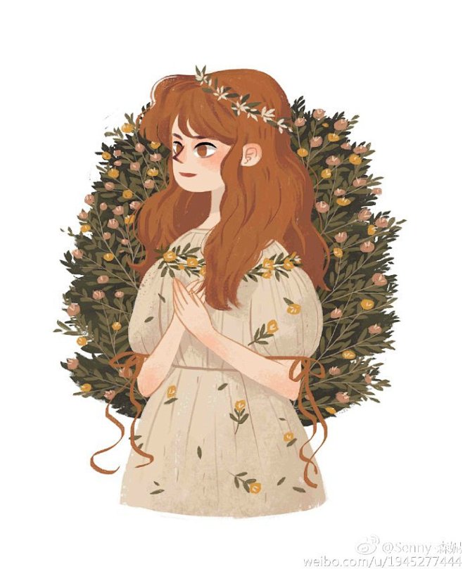 森女系插画师-Senny-森妮的照片 -...