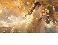 古风壁纸｜秋叶