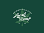 Local Hemp vector badge typography lettering logo branding hemp cannabis oil cbd