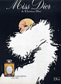 Christian Dior (Perfumes) 1978 René Gruau, Miss Dior