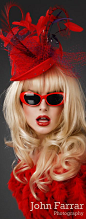 blonde hair and red hat - stunning - ladies fashion things ...