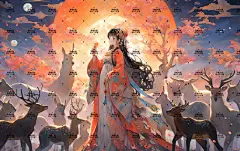AI版权图古风女342
