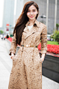 Angelababy photographed by Trunk Xu in Shanghai in Burberry trench