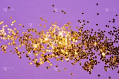 星形,黄金,紫色背景,贺卡,现代,小的,古典式,亮片,背景,纹理