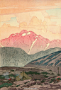 远山-------吉田博 Hiroshi Yoshida (1876-1950) 日本版画巨匠