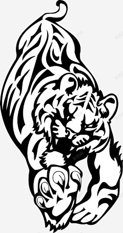 创意黑色老虎图标高清素材 卡通 手绘 手绘老虎 矢量老虎 老虎 老虎图 老虎头 老虎矢量图 黑色老虎 UI图标 设计图片 免费下载 页面网页 平面电商 创意素材