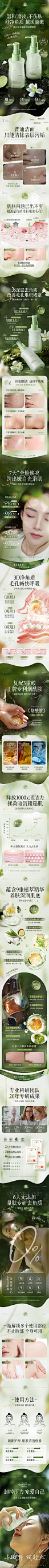 果酸去角质啫喱详情页完整psd