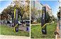 晋中大学城商业广场 商场导视系统    商业导向标识   户外停车场指引牌  户外立牌
