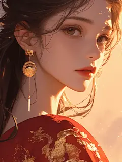 古风壁纸 | 一袭红衣霂倾城