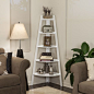 15 Outstanding Bookshelf Designs Made Of Repurposed Ladders