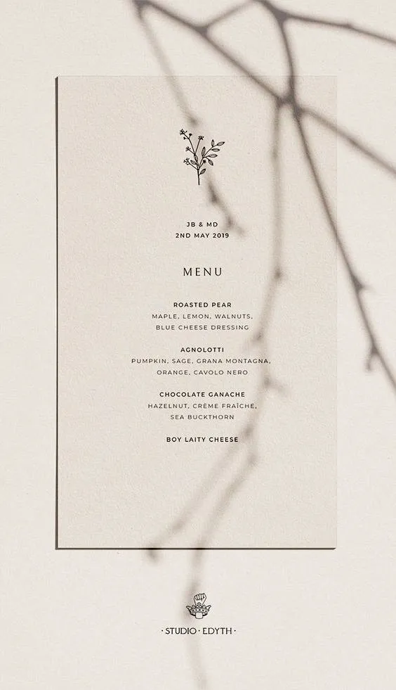 minimal-feminine-simple-wedding-menu-ivory-wedding-menu-wedding