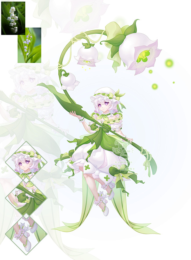 【拟人角色设计】曼奇的毕设oc铃兰