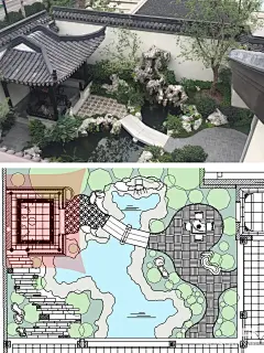 100张庭院平面设计分享——13.别墅庭院图片_庭院平面图图片素材-花瓣网