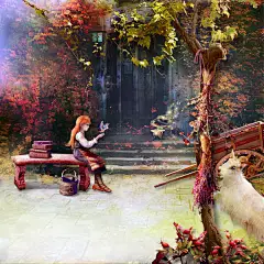 欧式西式古典宫廷魔幻神话复古油画风格装饰免扣PNG图案插画素材 (8)