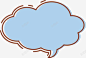蓝色云朵气泡 免费下载 页面网页 平面电商 创意素材