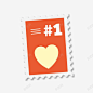 邮票爱ValentinesDayIcons图标高清素材 stamp 页面网页 平面电商 创意素材 png素材