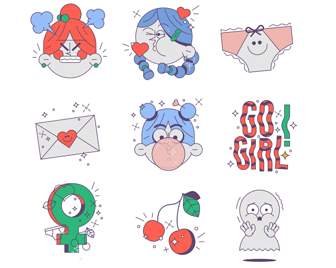 GO GIRL! for Sticker...