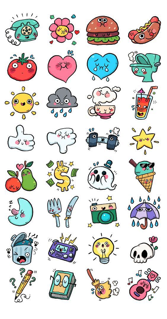 A set of cute and st...