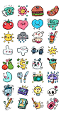 A set of cute and stoopid chat stickers for the Link app.