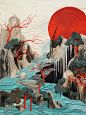 中式美学｜纤维艺术｜东方山水