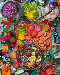 博彦科技UED采集到高饱和度插画