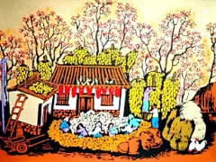 96《玉米丰收》中国户县农民画大观园农民画 批发_玉米_粮_农林牧渔_供应_翼商网-中国最大的企业移动商务网