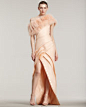 J. Mendel Shadow Fox Doughnut & Strapless Silk Gazar Gown 1450.00-5200.00