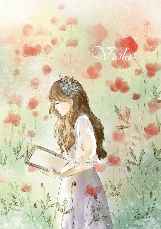 #插画# #治愈系#-花瓣网