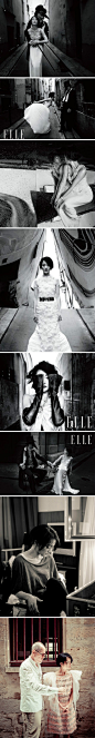 【梦醉梦醒 周迅演绎迷幻之境】周迅作为新一期《Elle》杂志的封面人物，赴巴黎拍摄一辑浪漫的黑白时尚大片。极富特色的巴黎街景在摄影师的镜头下显得迷幻异常，游离于梦境与梦醒之间