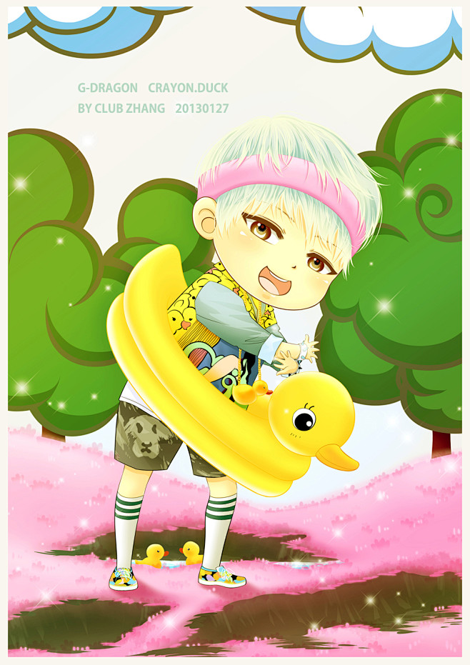 G-DRAGON Q版Ver.4 鸭僵尸Get your CRAYON!! BIGBANG!ALIVE! #韩流