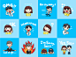 Stickers attach