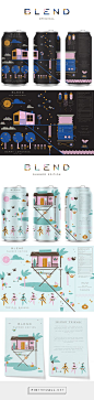 Blend Beverage Packaging by Sydney Goldstein | Fivestar Branding Agency – Design and Branding Agency & Curated Inspiration Gallery: 