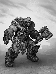 暴雪插画大神王炜《魔兽》人物插画设计(8)_兔玩网魔兽世界