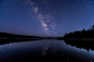 General 6016x4016 water reflection starry night stars forest