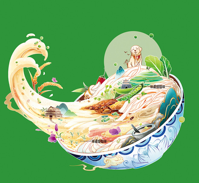 又来了~面馆开张了。客官你要来碗什么面呢...
