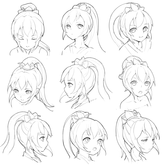 头部练习-萤草_itohime__插画师...