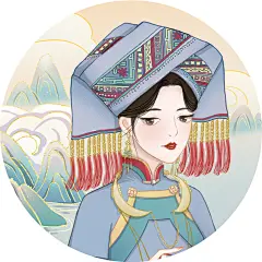 广西三月三 海报 民歌节 上巳节 国风插画 桂林山水 桃花 日月双塔 绣球 