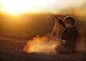 动物与孩子的纯真画面 Elena Shumilova的儿子写真