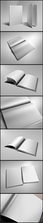 空白画册效果图模板PSD源文件贴图样机素材 画册 封面 设计 模板