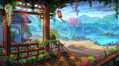 璐鹿安采集到游戏背景2