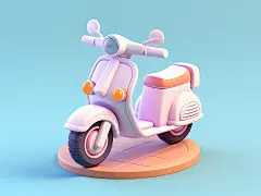 3D Funny Motorcycle, 3D Cute Motorcycle, 3D Pastel Motorcycle 3d 3d art 3d design 3d illustration 3d motorbike 3d motorcycle 3d nft ai ai artist cool design 3d cute motorbike design discord fiverr designer gerdoo illustration midjourney motorbike 3d model