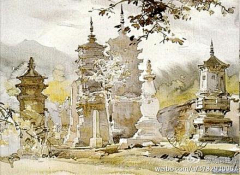 石辛采集到水彩画