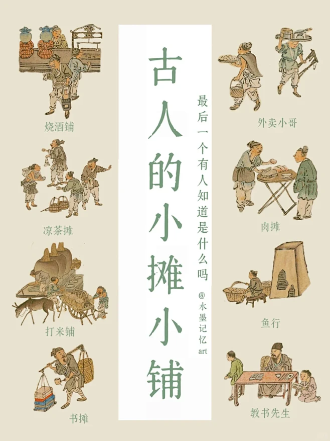 古人的小摊小铺（第二弹）你喜欢哪个？ -...
