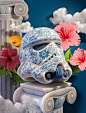 art direction  comics creative Digital Art  disney halawany Helmet marvel porcelain star wars