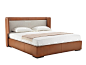 Double bed with high headboard BOLD | Double bed by HC28