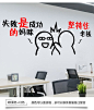 墙贴创意搞笑个性办公室标语励志公司企业文化装扮贴纸奋斗墙贴纸-淘宝网