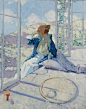 Richard Edward Miller - Woman by a Window