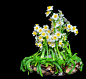 【水仙花】又名中国水仙，是石蒜科多年生草本植物。水仙的叶由鳞茎顶端绿白色筒状鞘中抽出花茎，再由叶片中抽出。一般每个鳞茎可抽花茎1-2枝，多者可达8-11枝，伞状花序。花瓣多为6片，花瓣末处呈鹅黄色。花蕊外有如碗一般保护罩。水仙性喜温暖、湿润、春季开花。在中国已有一千多年栽培历史。
